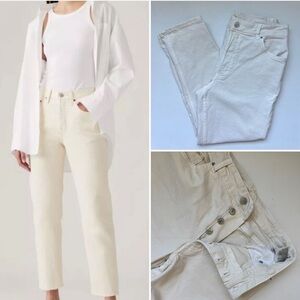 H&M High Rise Straight Ankle Jeans